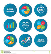 best boyfriend and girlfriend icons stock vector