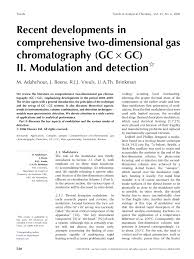 A discussion of different detectors for spectrophotometers. Pdf Recent Developments In Comprehensive Two Dimensional Gas Chromatography Gc X Gc I Introduction And Instrumental Set Up