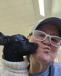 Person loves being at the shop