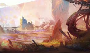 Find images of fantasy landscape. Artwork Digital Art Wildlife Valley Nature Landscape Surreal Fantasy Art Wallpapers Hd Desktop And Mobile Backgrounds