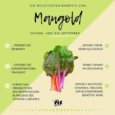 Gemüse hat eine große breite an eisenhaltigen essen. Mangold Eisenreiches Blattgemuse Zubereitungstipps