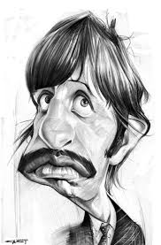 Ringo Starr Artist Sebastian Cast Caricature Sketch Caricature Funny Caricatures