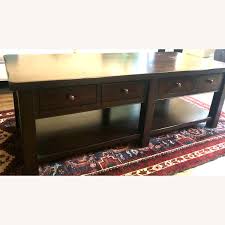 Expertly crafted from solid poplar, oak veneers and mdf. Pottery Barn Benchwright Rectangular Coffee Table W Storage Aptdeco