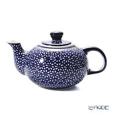 Over 70% new & buy it now; Le Noble Polish Pottery Boleslawiec 864 D 120 Tea Pot 420ml