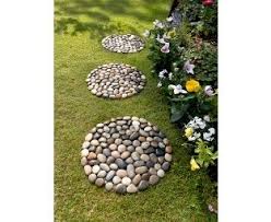 River Rock Stepping Stones Set Of 2 River Rock Garden Stepping Stones Garden Stepping Stones