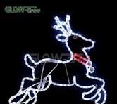 LED 2D Rope Christmas Reindeer Motif Rope Light for Garden ...