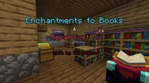 There is no restriction on output to blocks that transfer items, so attaching any can cause it to. Enchantments To Books Repaircost Fix Minecraft 1 14 Datapack Youtube