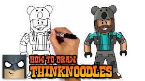 How To Draw Thinknoodles Roblox Boy Drawing Roblox Step By Step Drawing