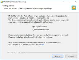 The development team sends regular updates, and has been able to build a solid community. Media Player Codec Pack For Microsoft Windows