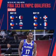 Here is the schedule of the group stage, philippine time. Gma Sports Ph Narito Ang Schedule Ng Gilas Pilipinas 3x3 Para Sa Fiba 3x3 Olympic Qualifiers Basahin Https Bit Ly 3tt4otq Facebook