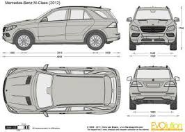 Vector Drawing Mercedes Benz M Class W166 Mercedes Benz Mercedes Benz Germany Benz