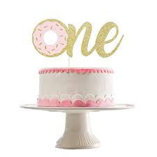 Cake ideas for girls are aplenty. Buy Donuts One Cake Topper Gold Glitter 1st Birthday Cake Topper Cake Topper 1st Birthday 1st Birthday Girl Decoration Double Sided Glitter Online In Indonesia B08crj31df