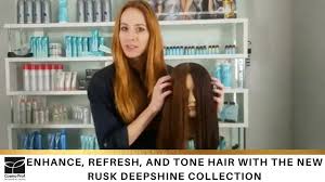 enhance refresh and tone hair with the new rusk deepshine gloss collection