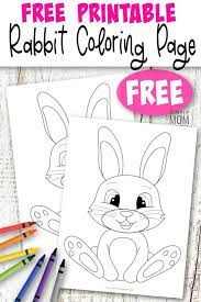 Free bunny rabbit coloring page printable. Free To Print Bunny Coloring Page Simple Mom Project