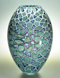 Art Glass Vessel 14234 Large By Michael Waysmith At Artform Gallery Nz Gorgeous Hues Blown Glass Art Broken Glass Art Glass Art