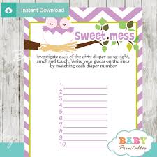 Most baby showers feature group games to bring together people who normally might not interact. Home Garden Pink Purple Owl Baby Shower Baby Animal Match Game Printable Greeting Cards Party Supply