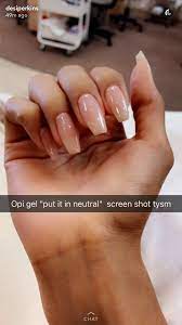 Natural Coffin Nails Desiperkins Gel Nails Pretty Acrylic Nails Nails