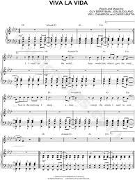 Coldplay Viva La Vida Sheet Music In Ab Major Transposable Download Print Sheet Music Coldplay Music Violin Sheet Music