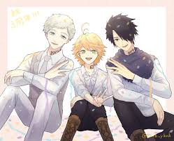Fanarts anime anime characters norman funny spanish memes horimiya emo boys cute funny animals anime ships neverland. Norman Emma Ray The Promised Neverland Neverland Anime Neverland Art