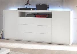 This image tv lowboard schwarz holz lowboard zürich ca 250 cm weiss matt lackiert mit stofffront. Sideboard Menton Matt Weiss Lack 180 Cm