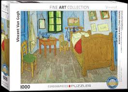 Van gogh puzzle, sunflowers or cafe terrace at night, fine art puzzle, museum puzzles of famous paintings, vincent van gogh 1000 piece puzzles for adults, artpuzz. Vincent Van Gogh Vincent S Bedroom At Arles Art Puzzle 1000 Pieces