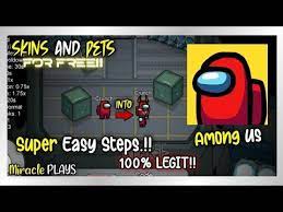 How To Get Free Skins And Pets In Among Us Free Skin In Among Us How To Get Free Pet In A