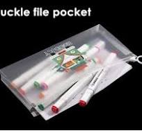 Foska Waterproof Transparent File Organizer Zipper Bag ...