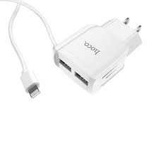 Wall Charger C59 Mega Joy Dual Usb Port Us With Built In Wire Hoco The Premium Lifestyle Accessories