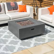 Get a fire pit table. Nova Albany Square Gas Fire Pit