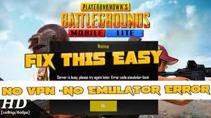 Pubg Mobile Lite 0 19 Fix Error Code Simulator Limit Server Is Busy Problem Youtube