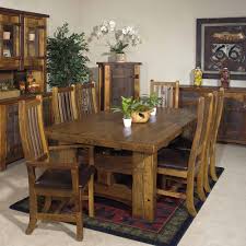Rustic kitchen & dining room tables : Stony Brook Reclaimed Barn Wood Laredo Dining Table