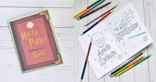 Modern glue based binding techniques are often so, if you've ever wondered how to make a coptic stitch book using traditional bookbinding techniques then continue reading… all of the. Diy Harry Potter Spell Book Using Free Printable Coloring Pages