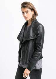 Biker Leather Jacket Woman Mango Ireland Leather Jacket Leather Jacket Black Jackets