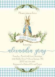 Vintage Peter Rabbit Baby Shower Invitation Digital File Printable Girl Boy Coed Beatrix Potter Couples Bunny Wording Can Be Changed Rabbit Baby Shower Invitations Baby Shower Invitation Cards Rabbit Baby Shower