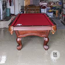 8 Foot Abc Newport Pool Table Installation In Anaheim Garage Burgundy Felt Billiards Dkbilliards Playpool Mancave Gameroo In 2020 Pool Table Billiards Play Pool