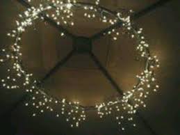 Hola Hoop Ring With Fairy Lights Wrapped Around Nice For Marque Lighting Outdoor Dining Area Icicle Lights Diy Crafts