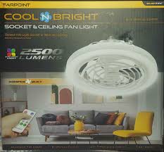 Not Your Grandma's Light Bulb! Just Screw it in and it works! Need a fan  and light in the kitchen, bedroom, bathroom, basement, shed, garage? Our  Farpoint 2,500 Lumen standard medium screw