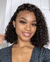 Instagram In 2020 Curly Bob Wigs Front Lace Wigs Human Hair Curly Hair Styles