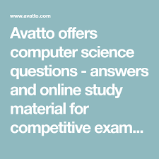 Searching for ugc net computer science? Avatto Offers Computer Science Questions Answers And Online Study Material For Competitive Exams Like Gate Ug In 2021 Science Questions Online Study Study Materials