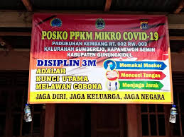 Salah satu akun yang berkomentar terkait ppkm berskala mikro adalah @dombel2407. Pemasangan Baliho Untuk Posko Ppkm Mkro Covid 19 Tingkat Rt Wilayah Sumberejo Website Sumberejo