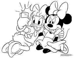 Mickey mouse pulling minnie mouse's bow. Mickey Mouse Friends Coloring Pages 4 Disneyclips Com