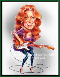 Bonnie Raitt Caricature Celebrity Caricatures Funny Faces
