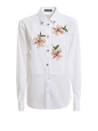 Dolce Gabbana Cotton Shirt With Embroidered Flowers Shirts F5l00zfu5k9w0800 Learn how to embroider letters using a backstitch. dolce gabbana