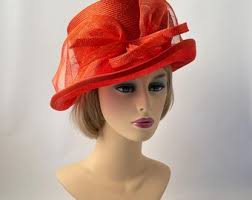 Queen Elizabeth Style Royal Blue 1960s Lady's Widebrim Hat.gorgeous Hat  With Faux Feathers.made by Facinie in Toronto Canada.