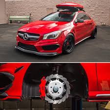 The Ultimate Brake Upgrade For The Mercedes Cla45 Amg Wp Pro Sawblade Kit Provides Optimum Cooling And Increased Stopping Power Mercedes Benz Car Mercedes