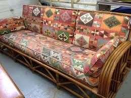 Vintage Rattan Sofa And Chair Southwest Upholstery By Jennykb10 1400 00 Indoor Rattan Furniture Rattan Furniture Vintage Sofa