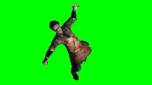 zombie is shot - green screen - free use - YouTube
