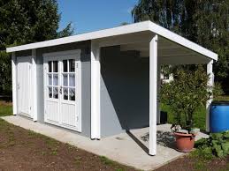 Gartenhäuser aus holz, kunststoff oder metall im hornbach onlineshop & im markt entdecken! Gartenhaus Grau Weiss Moderner Gartentrend Mit Stil Gartenhaus Grau Moderne Landschaftsgestaltung Gartenhaus