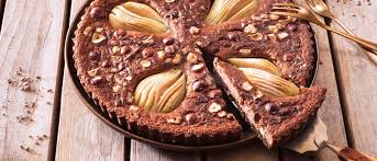 Clafoutis Au Chocolat A La Noisette Et A La Poire Recept Dessert Ideeen Hazelnoot Desserts