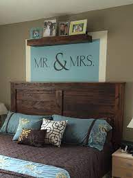 Reclaimed Wood Look Headboard King Size Home Decor Bedroom Diy Home Decor Bedroom Bedroom Diy
